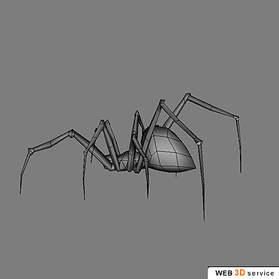 Low poly Spider 3d model - click to buy