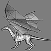 Low poly Dragon 3D model