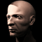 Male head 3D model