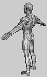 Low polygonal Hero body 3d model