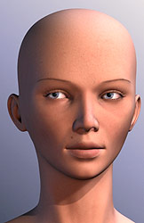 High end Female head 3d model